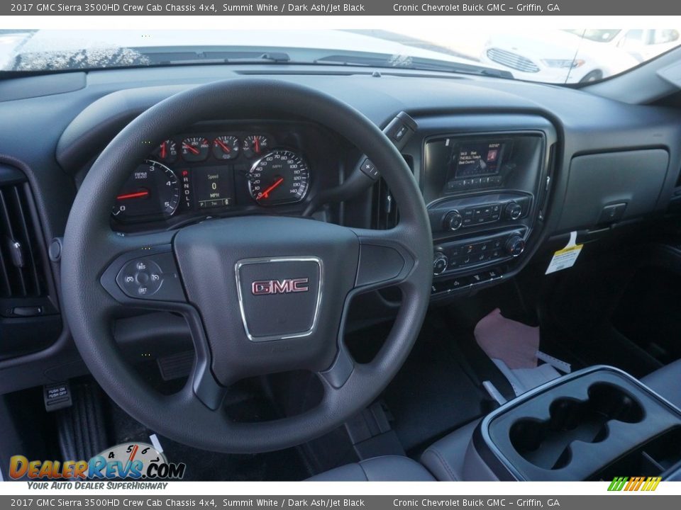 2017 GMC Sierra 3500HD Crew Cab Chassis 4x4 Summit White / Dark Ash/Jet Black Photo #9