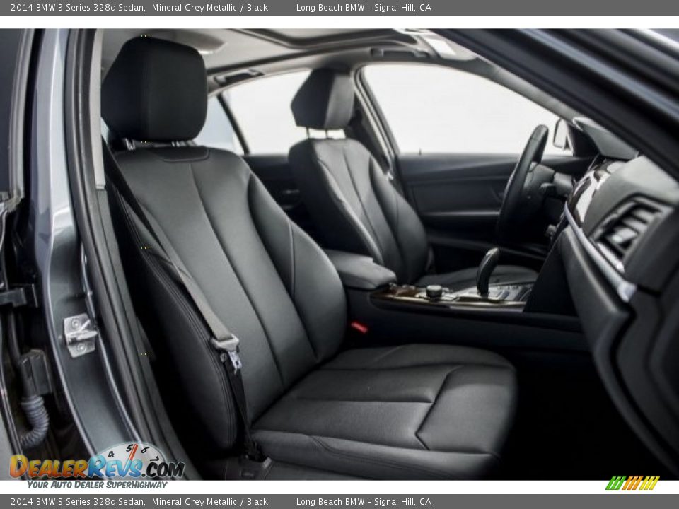 2014 BMW 3 Series 328d Sedan Mineral Grey Metallic / Black Photo #6
