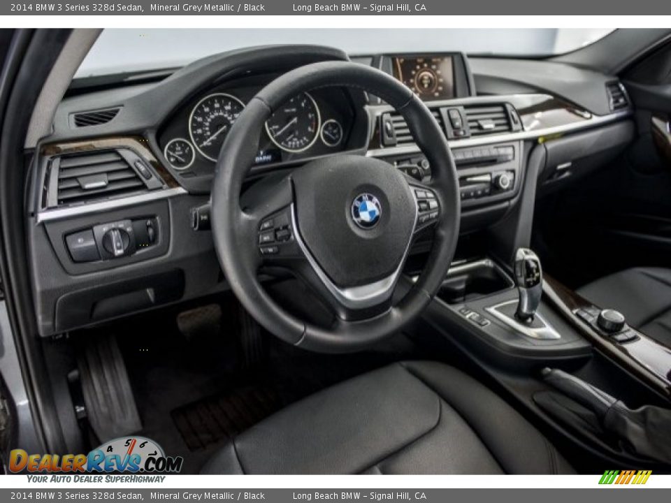 2014 BMW 3 Series 328d Sedan Mineral Grey Metallic / Black Photo #15