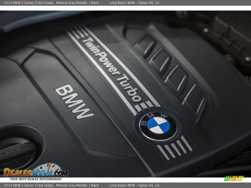 2014 BMW 3 Series 328d Sedan Mineral Grey Metallic / Black Photo #24