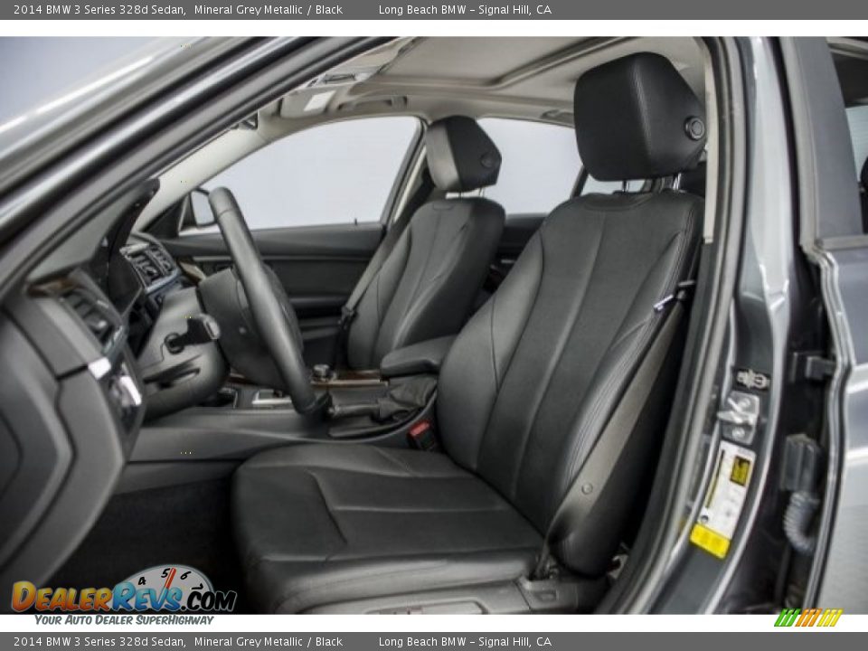 2014 BMW 3 Series 328d Sedan Mineral Grey Metallic / Black Photo #28