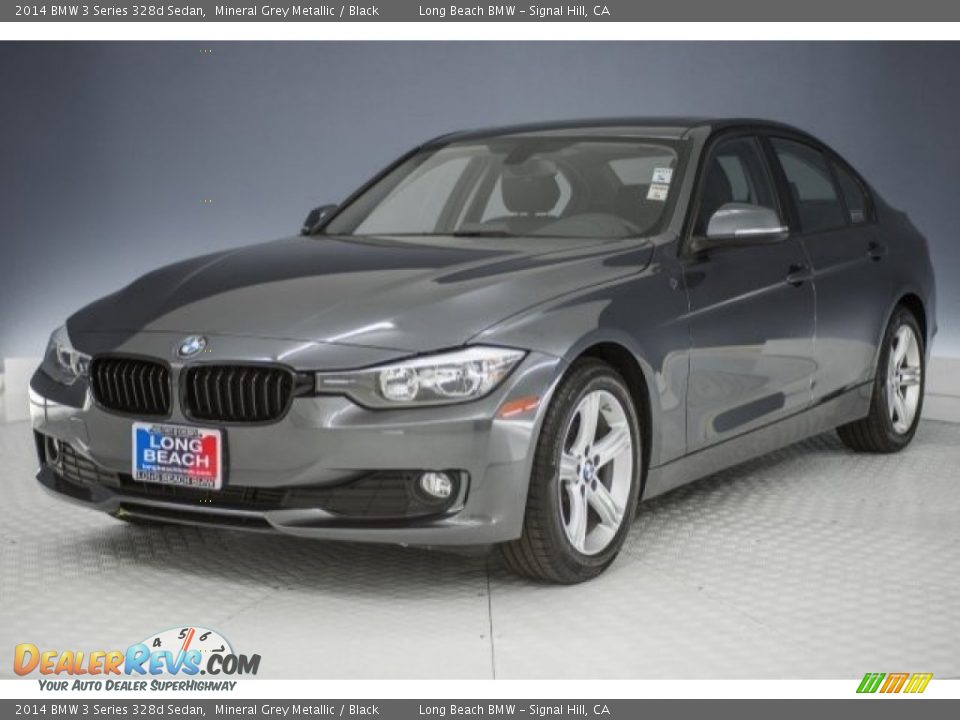 2014 BMW 3 Series 328d Sedan Mineral Grey Metallic / Black Photo #31