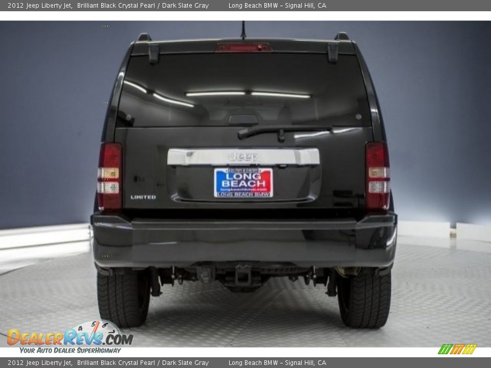2012 Jeep Liberty Jet Brilliant Black Crystal Pearl / Dark Slate Gray Photo #3