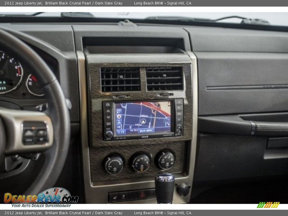 2012 Jeep Liberty Jet Brilliant Black Crystal Pearl / Dark Slate Gray Photo #5