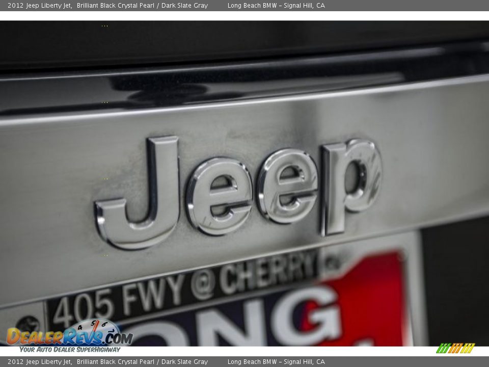 2012 Jeep Liberty Jet Brilliant Black Crystal Pearl / Dark Slate Gray Photo #7