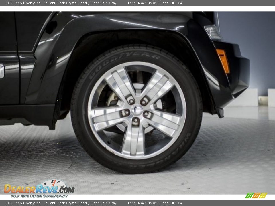 2012 Jeep Liberty Jet Brilliant Black Crystal Pearl / Dark Slate Gray Photo #8