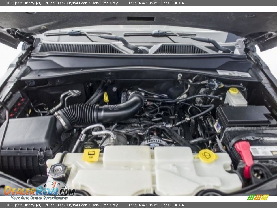2012 Jeep Liberty Jet Brilliant Black Crystal Pearl / Dark Slate Gray Photo #9