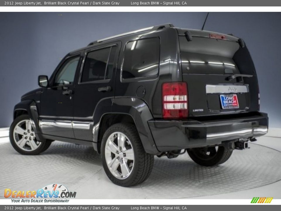 2012 Jeep Liberty Jet Brilliant Black Crystal Pearl / Dark Slate Gray Photo #10