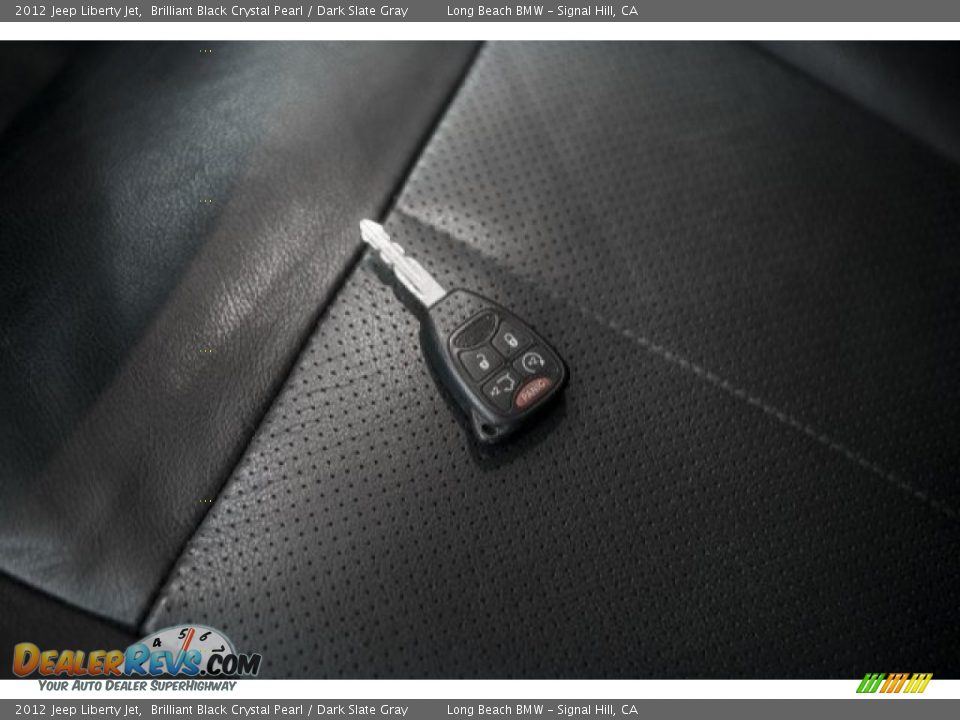 2012 Jeep Liberty Jet Brilliant Black Crystal Pearl / Dark Slate Gray Photo #11