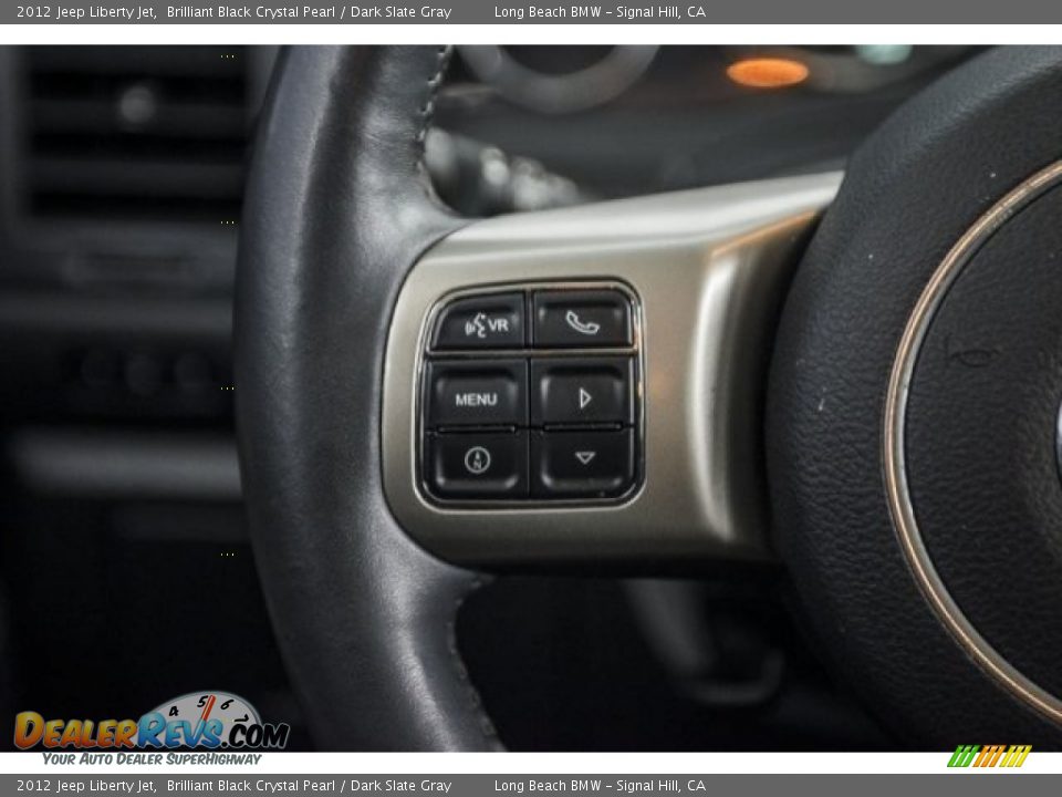 2012 Jeep Liberty Jet Brilliant Black Crystal Pearl / Dark Slate Gray Photo #13