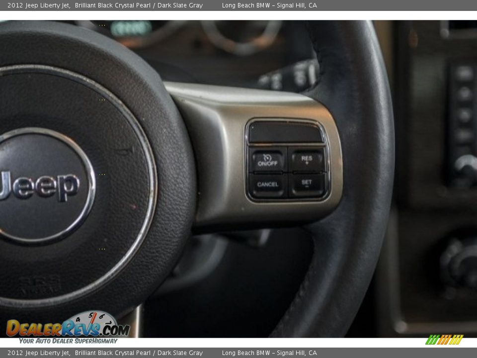 2012 Jeep Liberty Jet Brilliant Black Crystal Pearl / Dark Slate Gray Photo #14