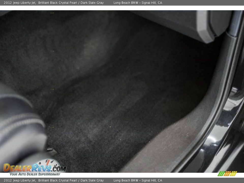 2012 Jeep Liberty Jet Brilliant Black Crystal Pearl / Dark Slate Gray Photo #22