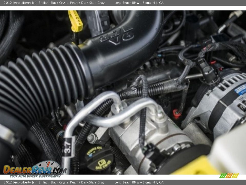 2012 Jeep Liberty Jet Brilliant Black Crystal Pearl / Dark Slate Gray Photo #24