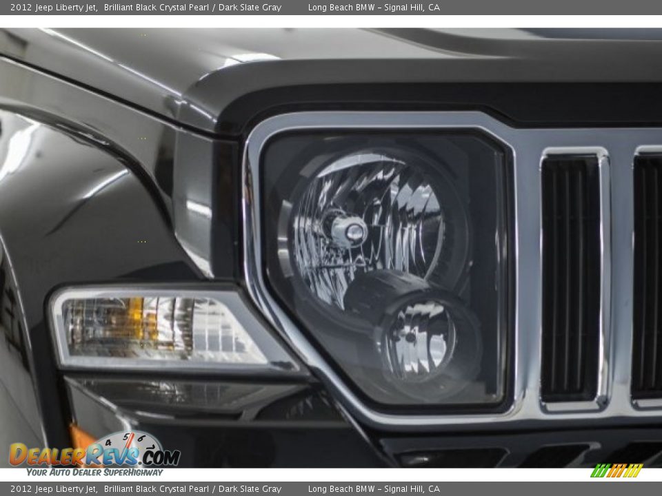 2012 Jeep Liberty Jet Brilliant Black Crystal Pearl / Dark Slate Gray Photo #25