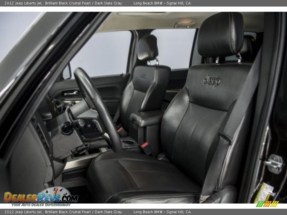 2012 Jeep Liberty Jet Brilliant Black Crystal Pearl / Dark Slate Gray Photo #28
