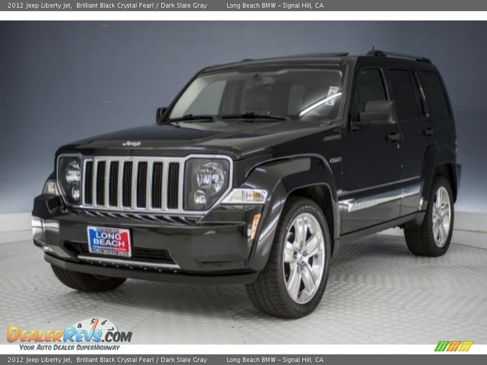 2012 Jeep Liberty Jet Brilliant Black Crystal Pearl / Dark Slate Gray Photo #30
