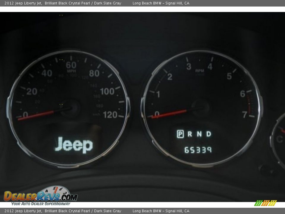 2012 Jeep Liberty Jet Brilliant Black Crystal Pearl / Dark Slate Gray Photo #31