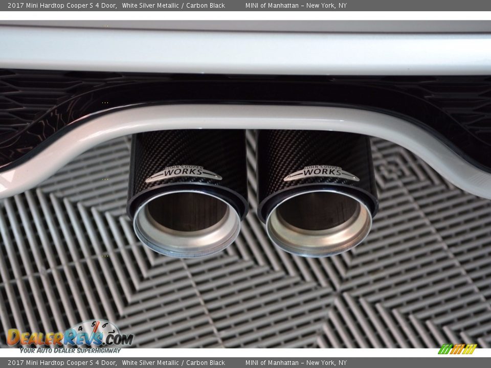 2017 Mini Hardtop Cooper S 4 Door White Silver Metallic / Carbon Black Photo #6