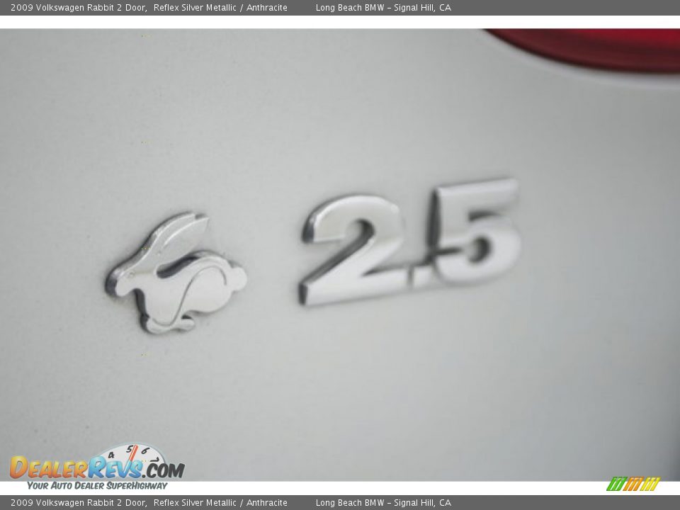 2009 Volkswagen Rabbit 2 Door Reflex Silver Metallic / Anthracite Photo #7