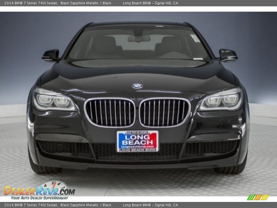 2014 BMW 7 Series 740i Sedan Black Sapphire Metallic / Black Photo #2
