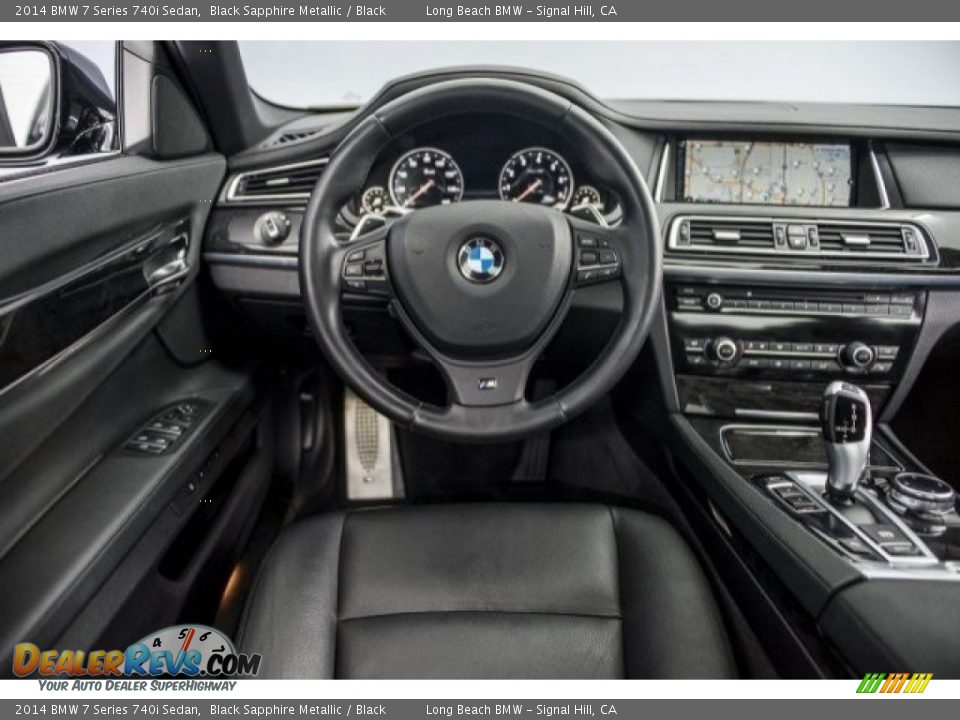 2014 BMW 7 Series 740i Sedan Black Sapphire Metallic / Black Photo #4