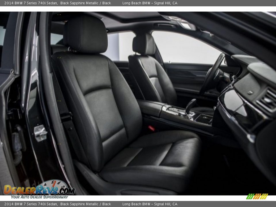 2014 BMW 7 Series 740i Sedan Black Sapphire Metallic / Black Photo #6