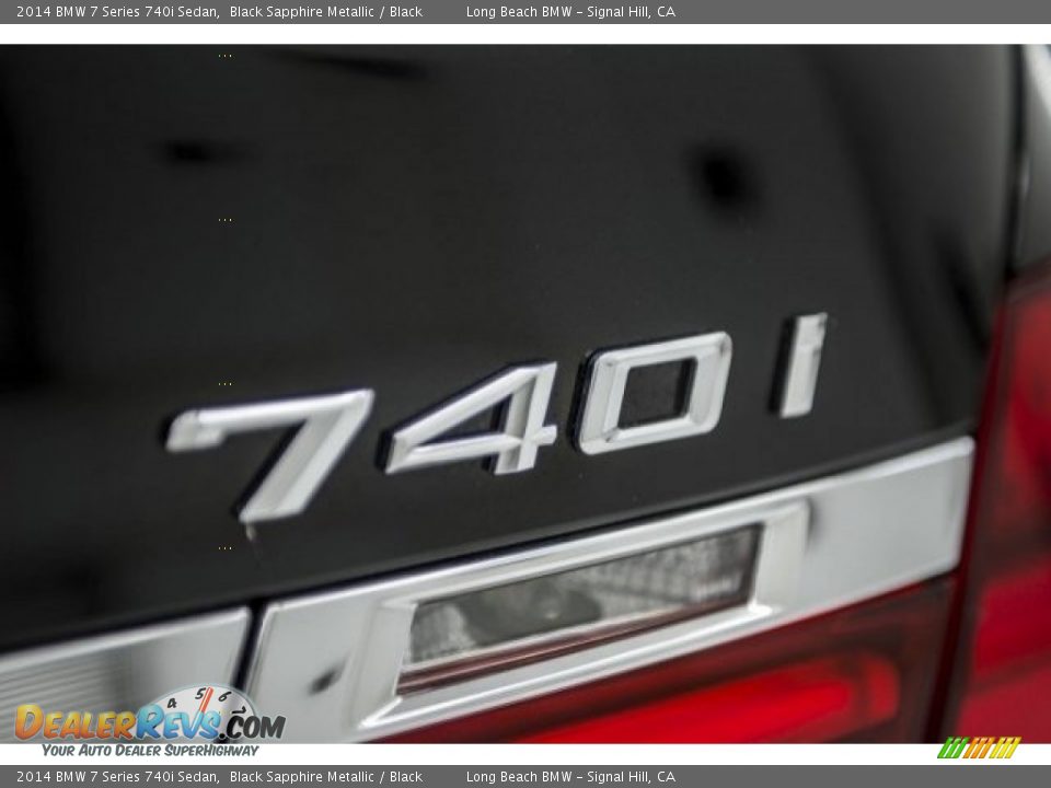 2014 BMW 7 Series 740i Sedan Black Sapphire Metallic / Black Photo #7