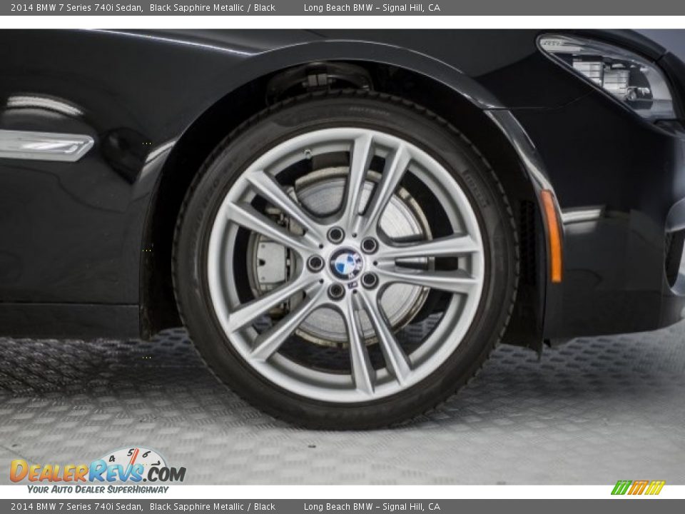 2014 BMW 7 Series 740i Sedan Black Sapphire Metallic / Black Photo #8