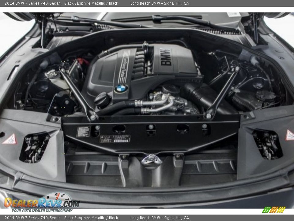 2014 BMW 7 Series 740i Sedan Black Sapphire Metallic / Black Photo #9