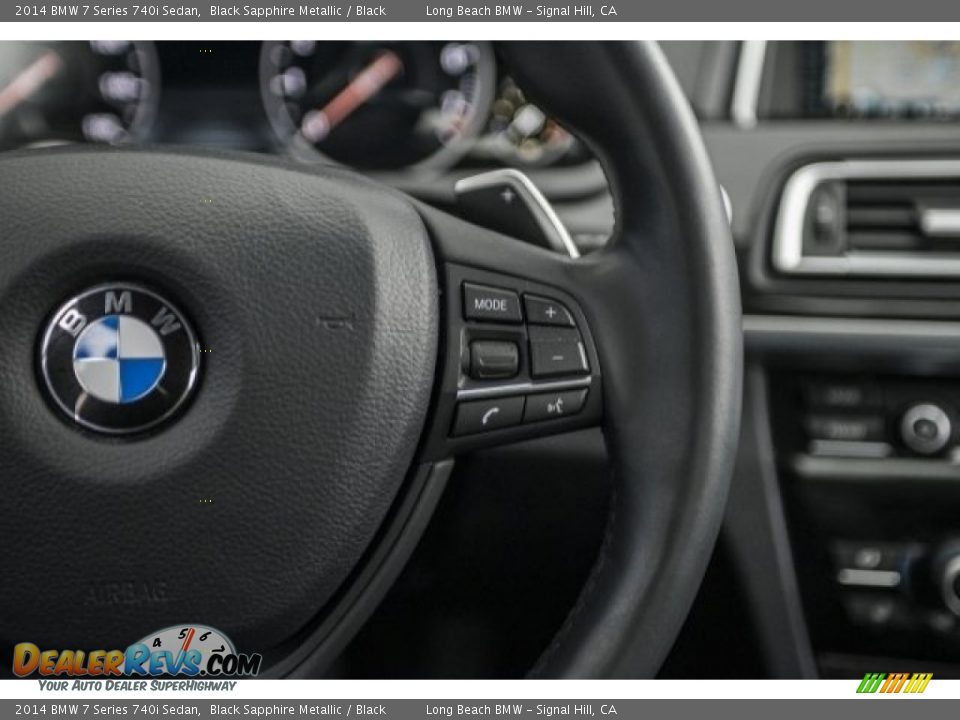 2014 BMW 7 Series 740i Sedan Black Sapphire Metallic / Black Photo #14