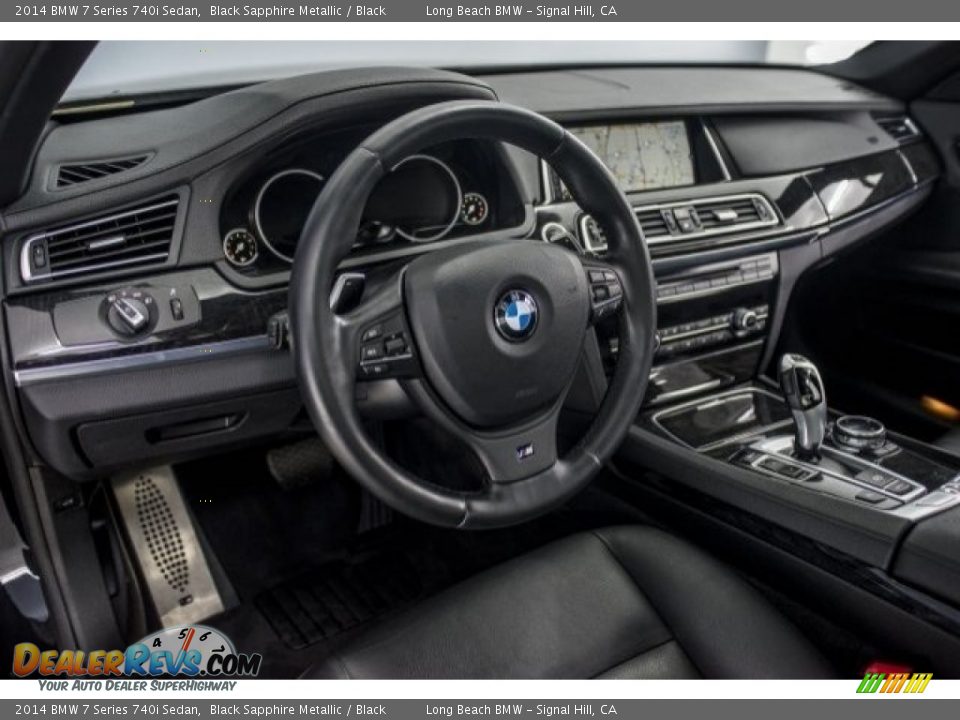 2014 BMW 7 Series 740i Sedan Black Sapphire Metallic / Black Photo #15