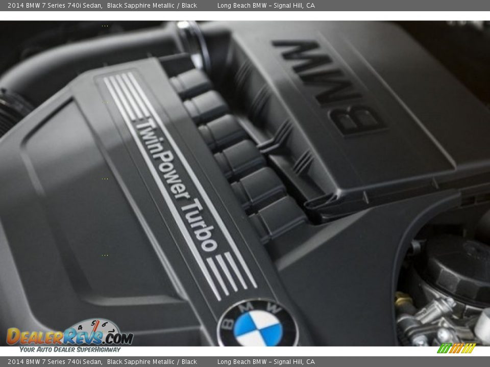 2014 BMW 7 Series 740i Sedan Black Sapphire Metallic / Black Photo #24