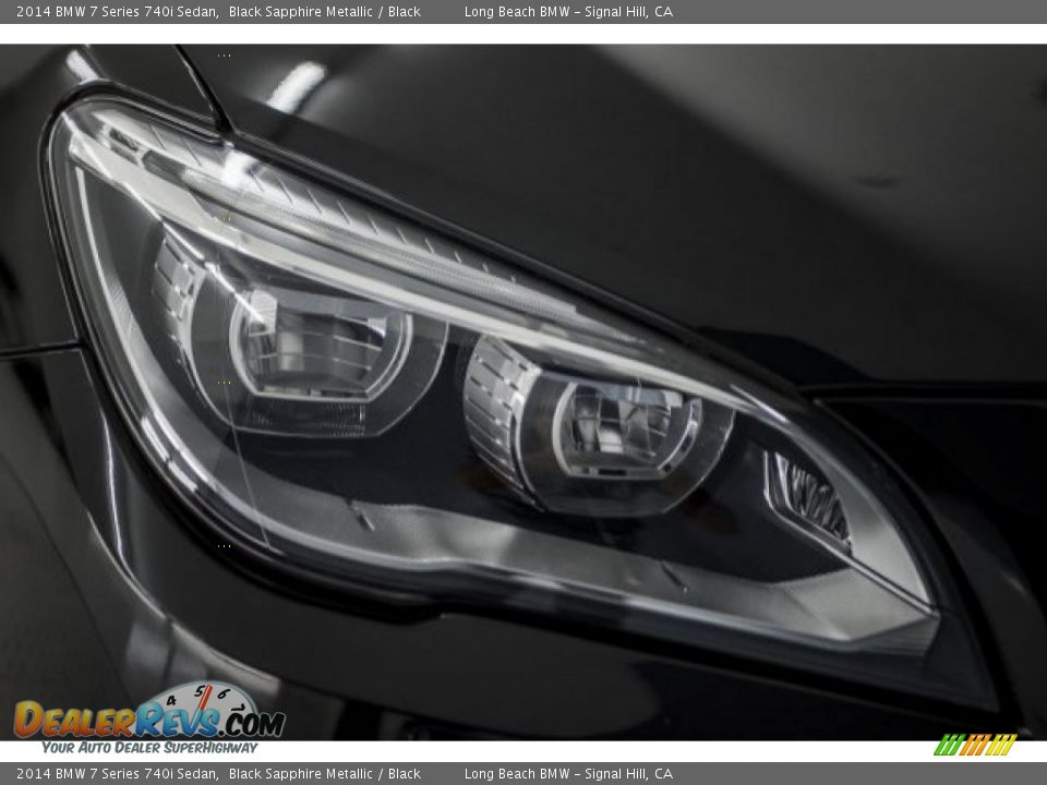 2014 BMW 7 Series 740i Sedan Black Sapphire Metallic / Black Photo #25