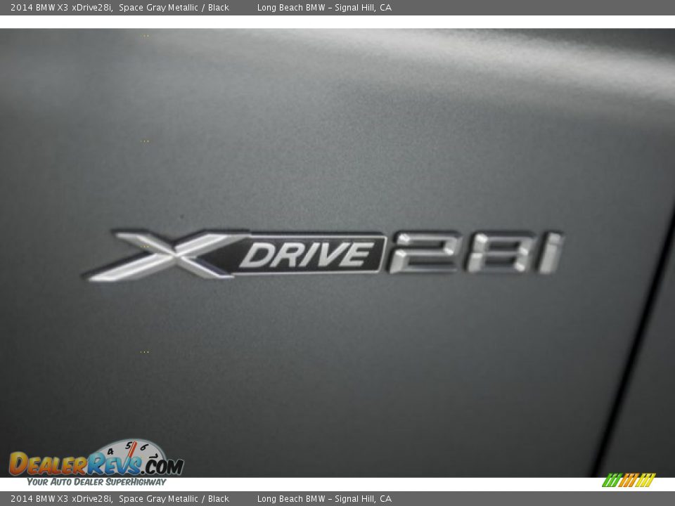 2014 BMW X3 xDrive28i Space Gray Metallic / Black Photo #7