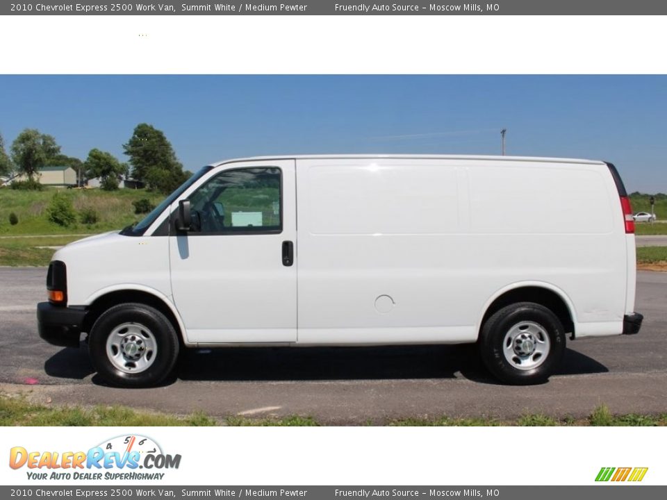 2010 Chevrolet Express 2500 Work Van Summit White / Medium Pewter Photo #4