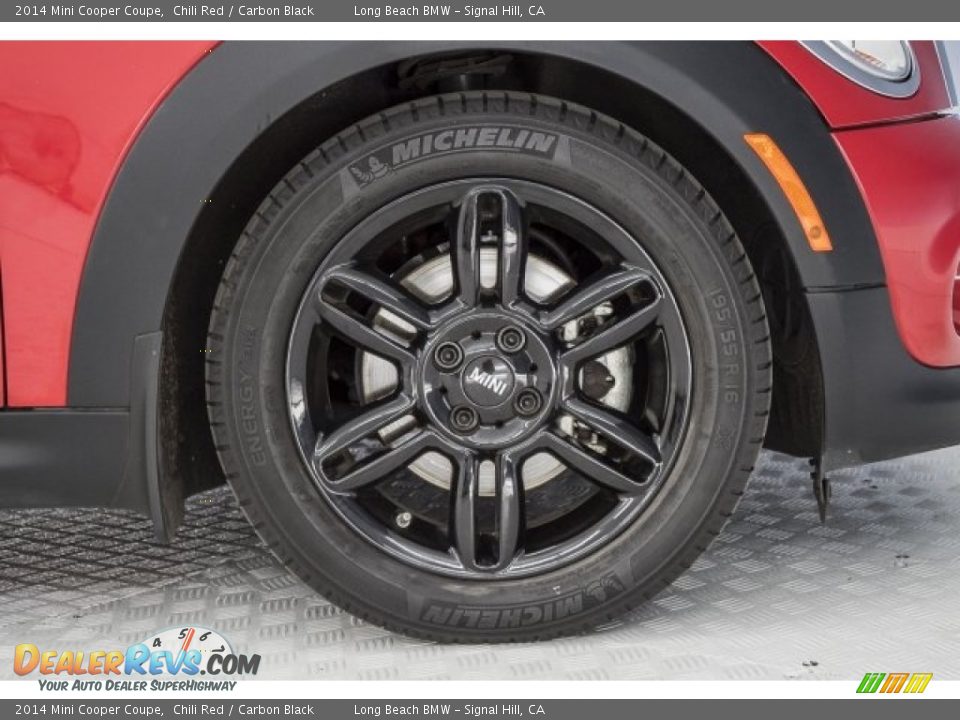 2014 Mini Cooper Coupe Chili Red / Carbon Black Photo #8