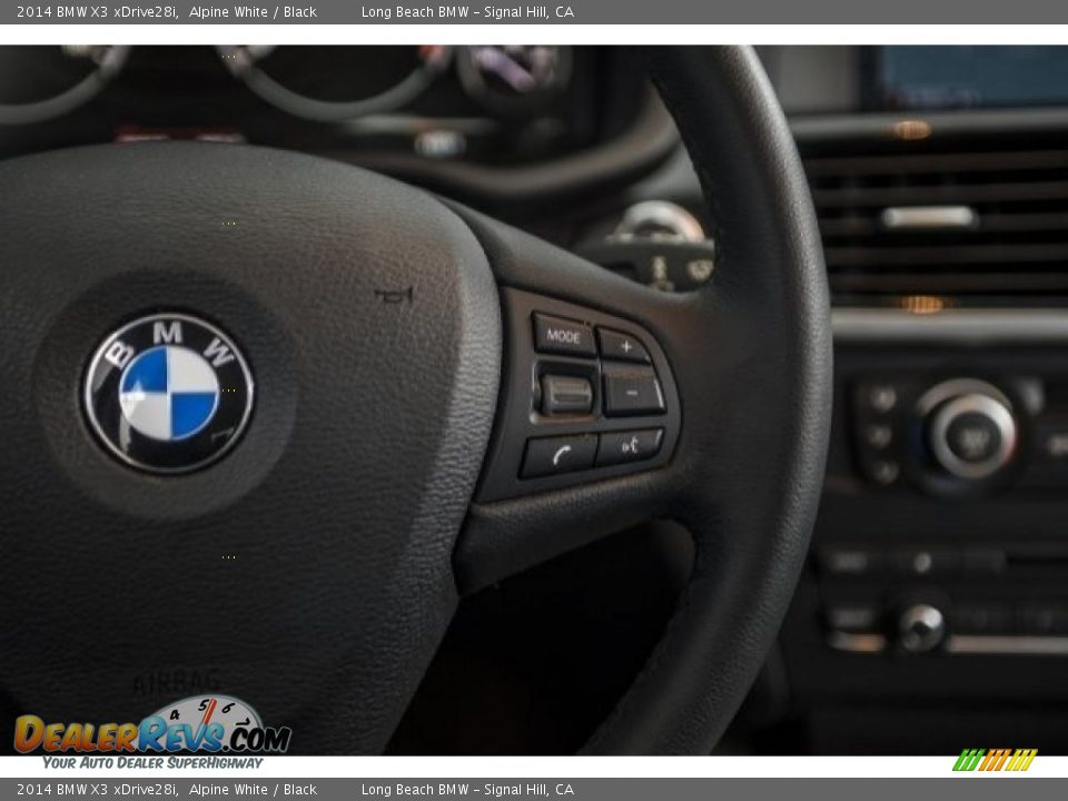 2014 BMW X3 xDrive28i Alpine White / Black Photo #14