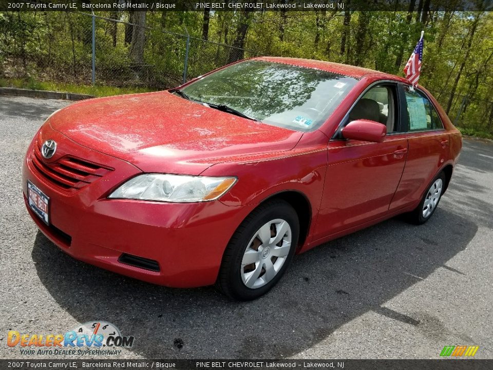 2007 Toyota Camry LE Barcelona Red Metallic / Bisque Photo #3