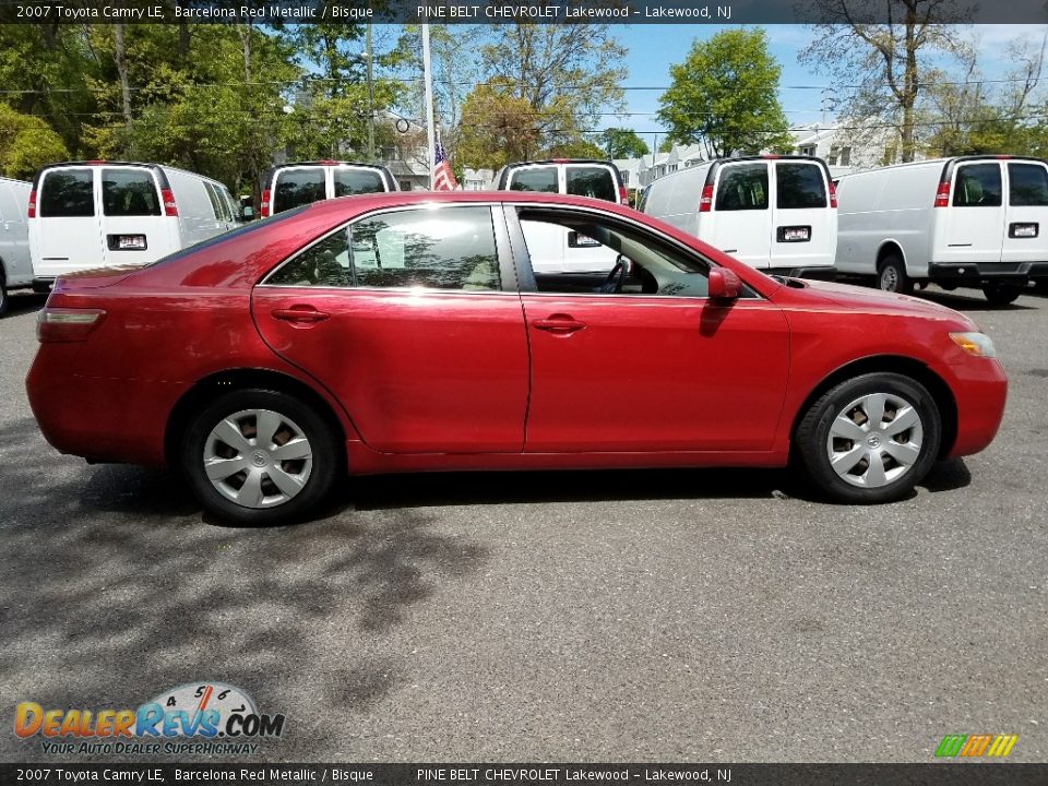 2007 Toyota Camry LE Barcelona Red Metallic / Bisque Photo #6