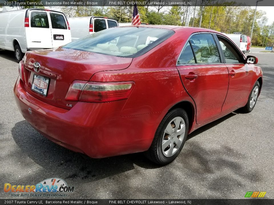 2007 Toyota Camry LE Barcelona Red Metallic / Bisque Photo #8