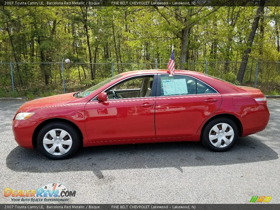 2007 Toyota Camry LE Barcelona Red Metallic / Bisque Photo #11