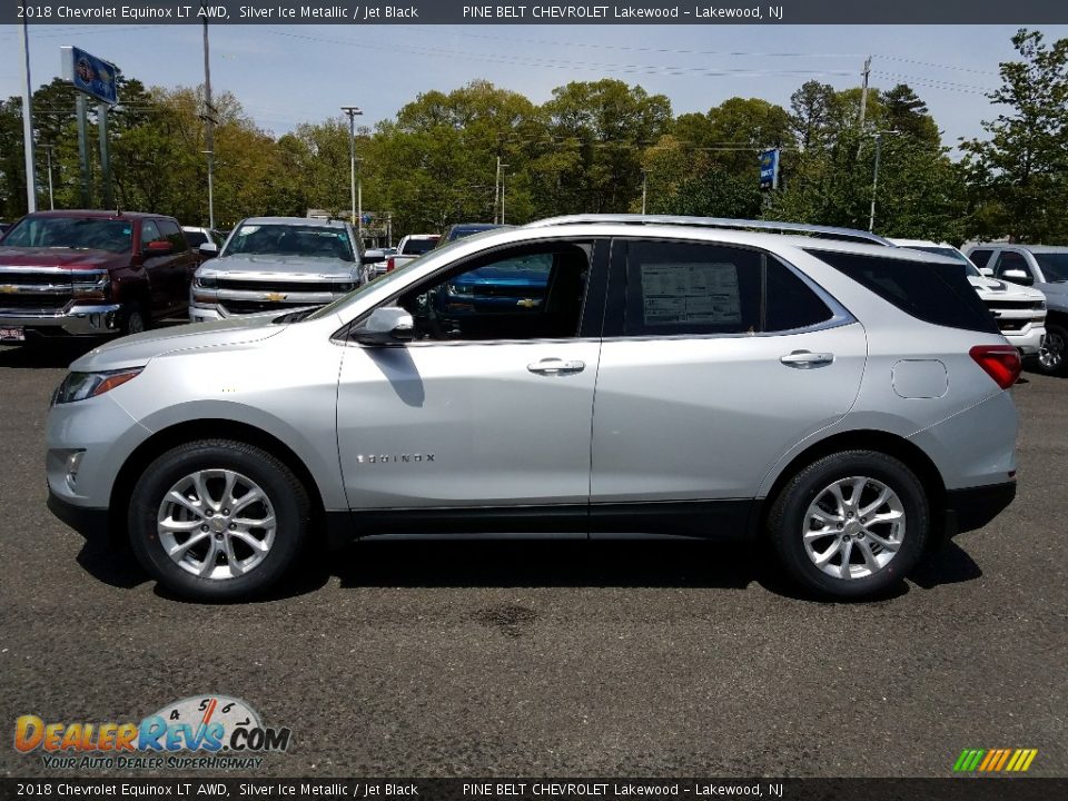 2018 Chevrolet Equinox LT AWD Silver Ice Metallic / Jet Black Photo #3