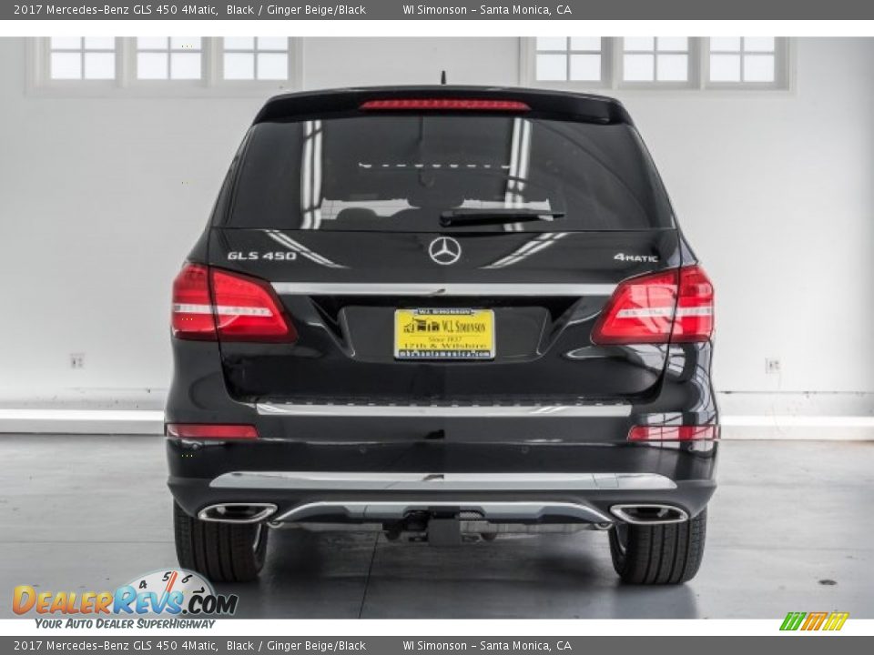 2017 Mercedes-Benz GLS 450 4Matic Black / Ginger Beige/Black Photo #4