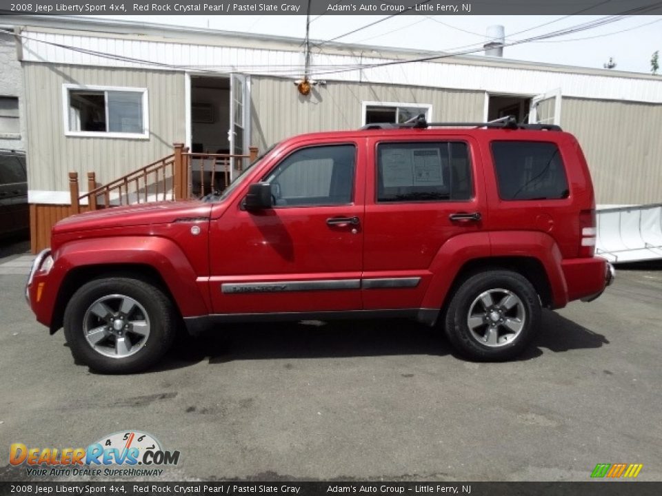 2008 Jeep Liberty Sport 4x4 Red Rock Crystal Pearl / Pastel Slate Gray Photo #7