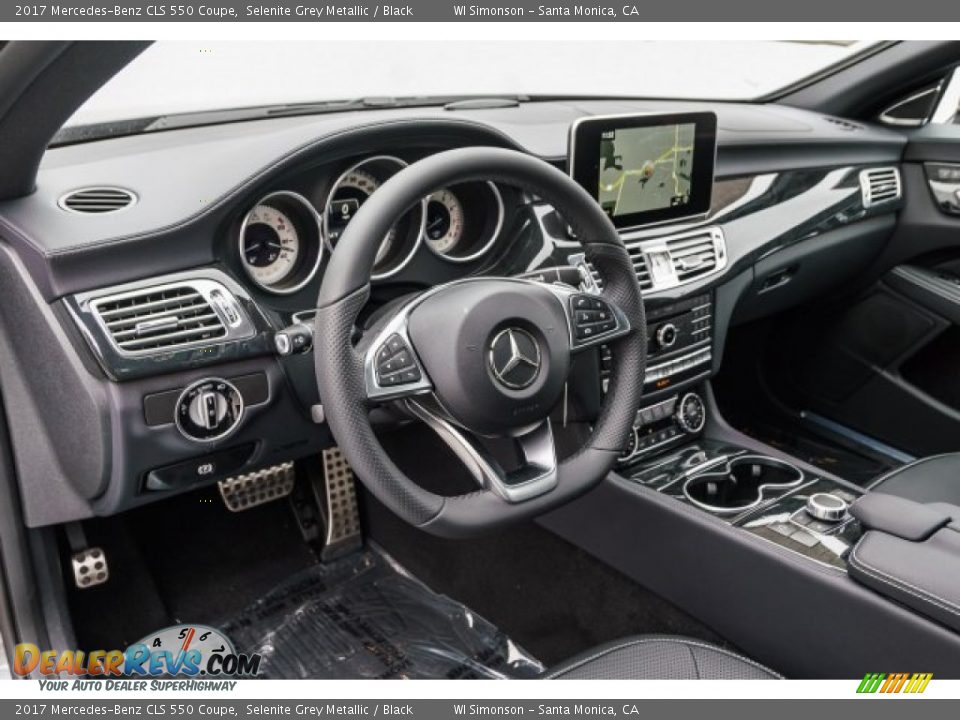 2017 Mercedes-Benz CLS 550 Coupe Selenite Grey Metallic / Black Photo #6