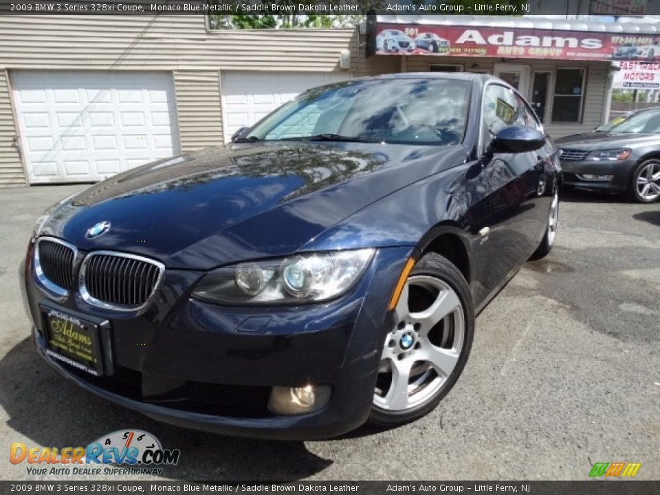 2009 BMW 3 Series 328xi Coupe Monaco Blue Metallic / Saddle Brown Dakota Leather Photo #1