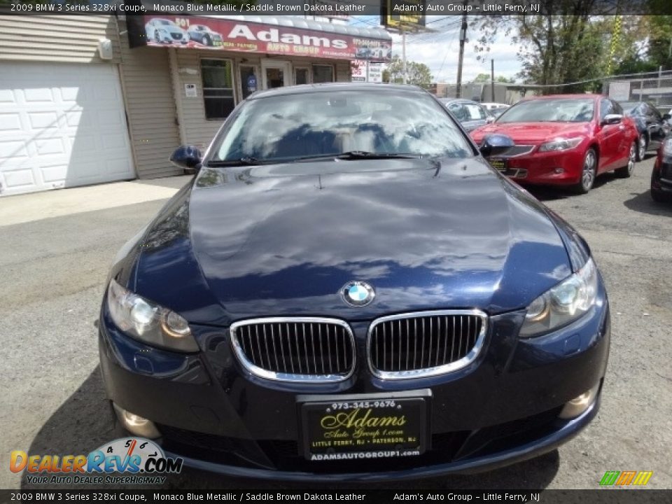 2009 BMW 3 Series 328xi Coupe Monaco Blue Metallic / Saddle Brown Dakota Leather Photo #2