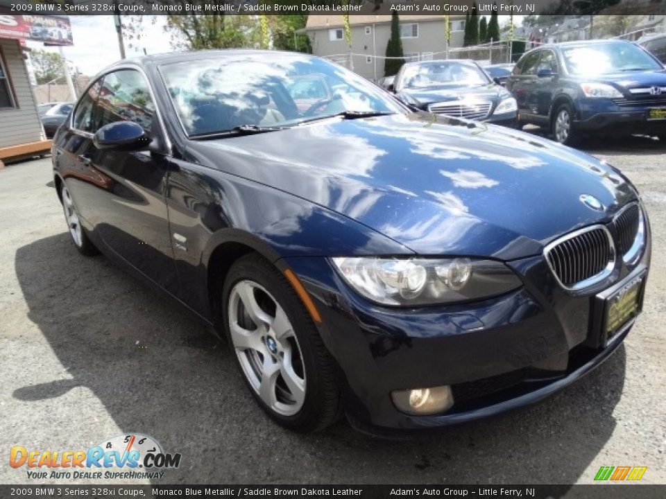 2009 BMW 3 Series 328xi Coupe Monaco Blue Metallic / Saddle Brown Dakota Leather Photo #3