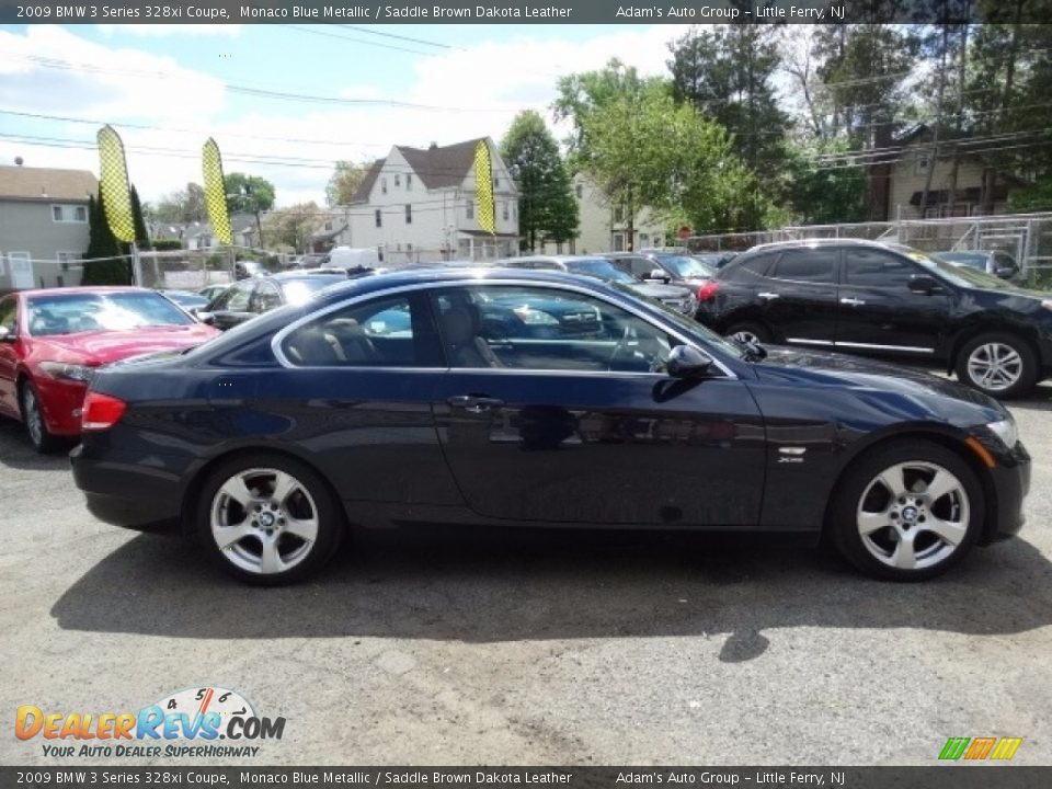 2009 BMW 3 Series 328xi Coupe Monaco Blue Metallic / Saddle Brown Dakota Leather Photo #4