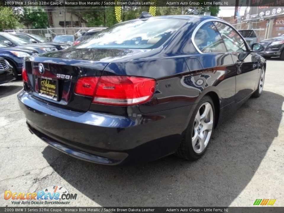 2009 BMW 3 Series 328xi Coupe Monaco Blue Metallic / Saddle Brown Dakota Leather Photo #5